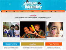 Tablet Screenshot of jugglinghoffmans.com